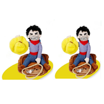 Halloween Party Dog Clothes Funny Cowboy Dressing up Jacket Coats French Bulldog Chihuahua Costumes for Small Large Dogs